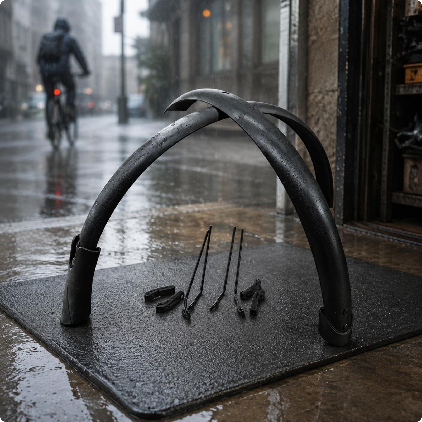 Bike Fender Set - 451 Rad-Schutzblech-Set, rostbeständiges Aluminium-Fahrrad-Schutzblech, leicht, vollständige
