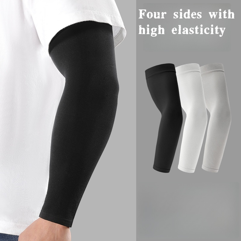 Gear In Cycling - 2 Stück Eisseiden-Armstulpen, atmungsaktiver UV-Schutz für