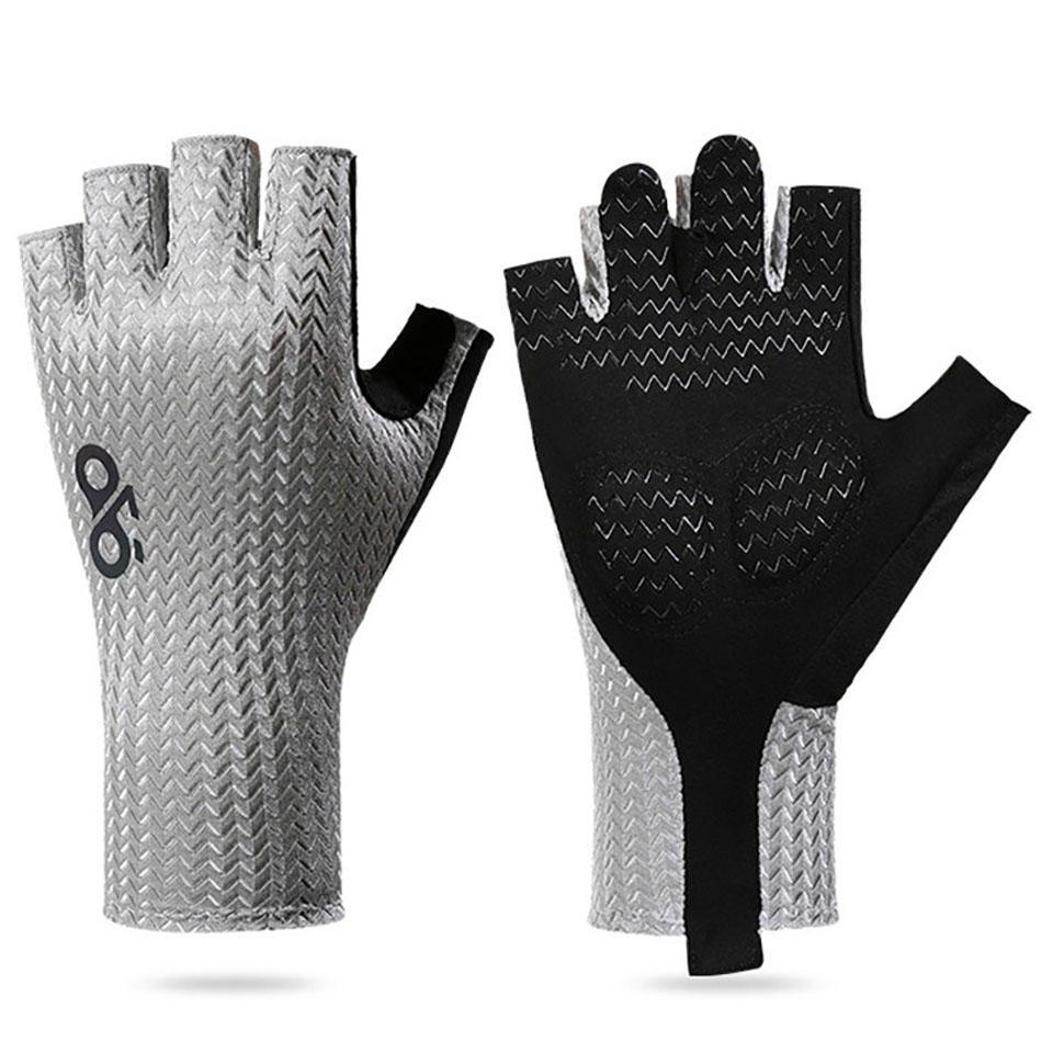 Cycling Gear Pas - Sommer Atmungsaktive Halbfinger-Fahrradhandschuhe Ultraleichte Rennrad-Handschuhe Rutschfeste