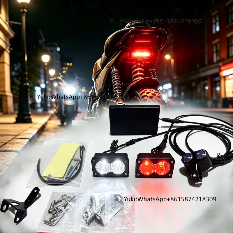 Bike Tail Light - Trontech Universeller Batteriebetriebener Doppellinsen-LED-Scheinwerfer-Rücklicht-Kombi, IP67 Baja