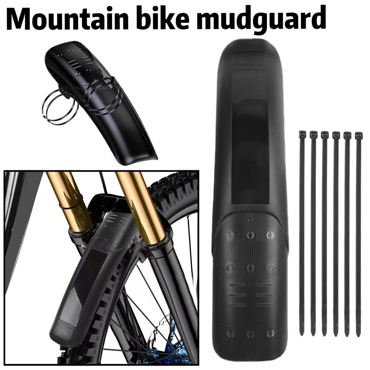 Bike Fender Set - Outdoor-Fahrrad-Schutzblech-Set, einfach zu installierendes Schutzblech für