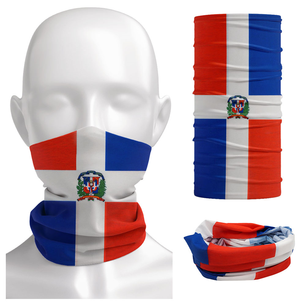 Gear In Cycling - Dominica National flagge Bandana nahtlose Sommer