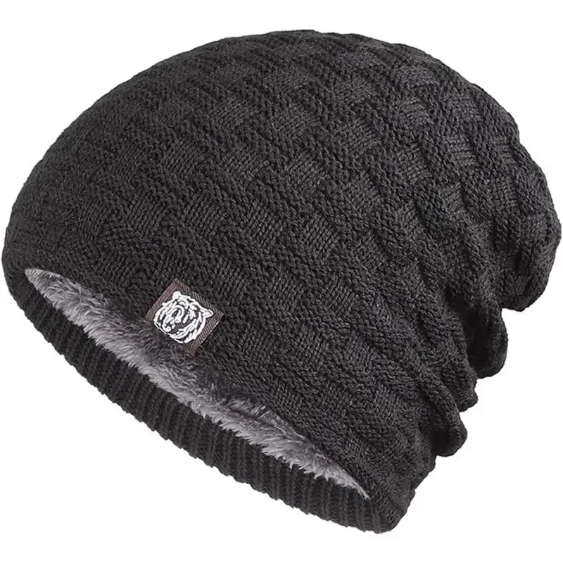 Cycling Gear Pas - Herren-Mütze mit Plüschfutter, Wintermütze, Outdoor-Sport, hält