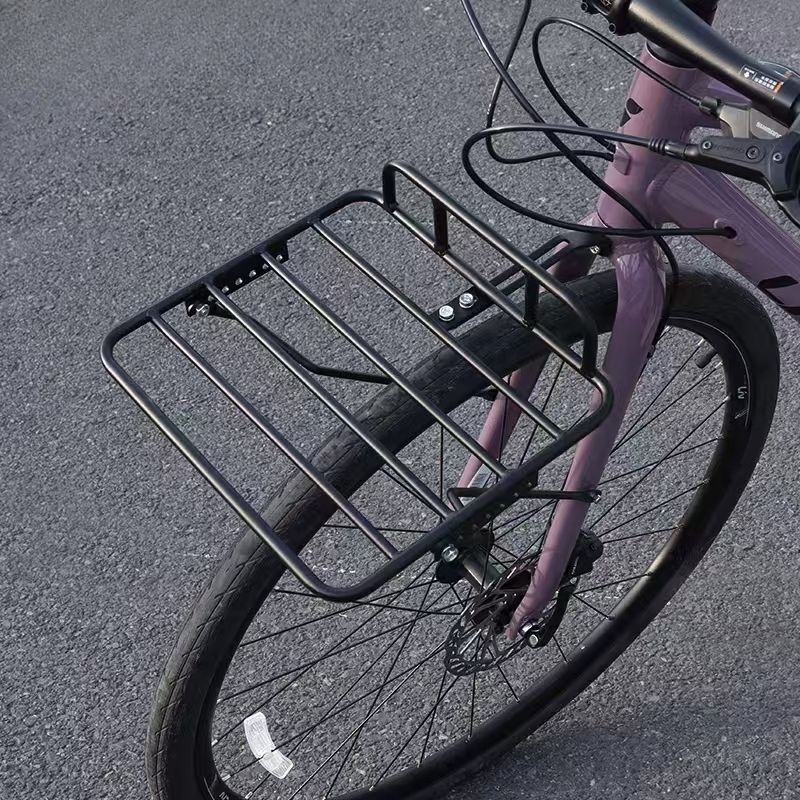 Bike Cargo Rack - Verstärkter Gepäckträger für Schotterstraßen, Verstärkter Kohlenstoffstahl,