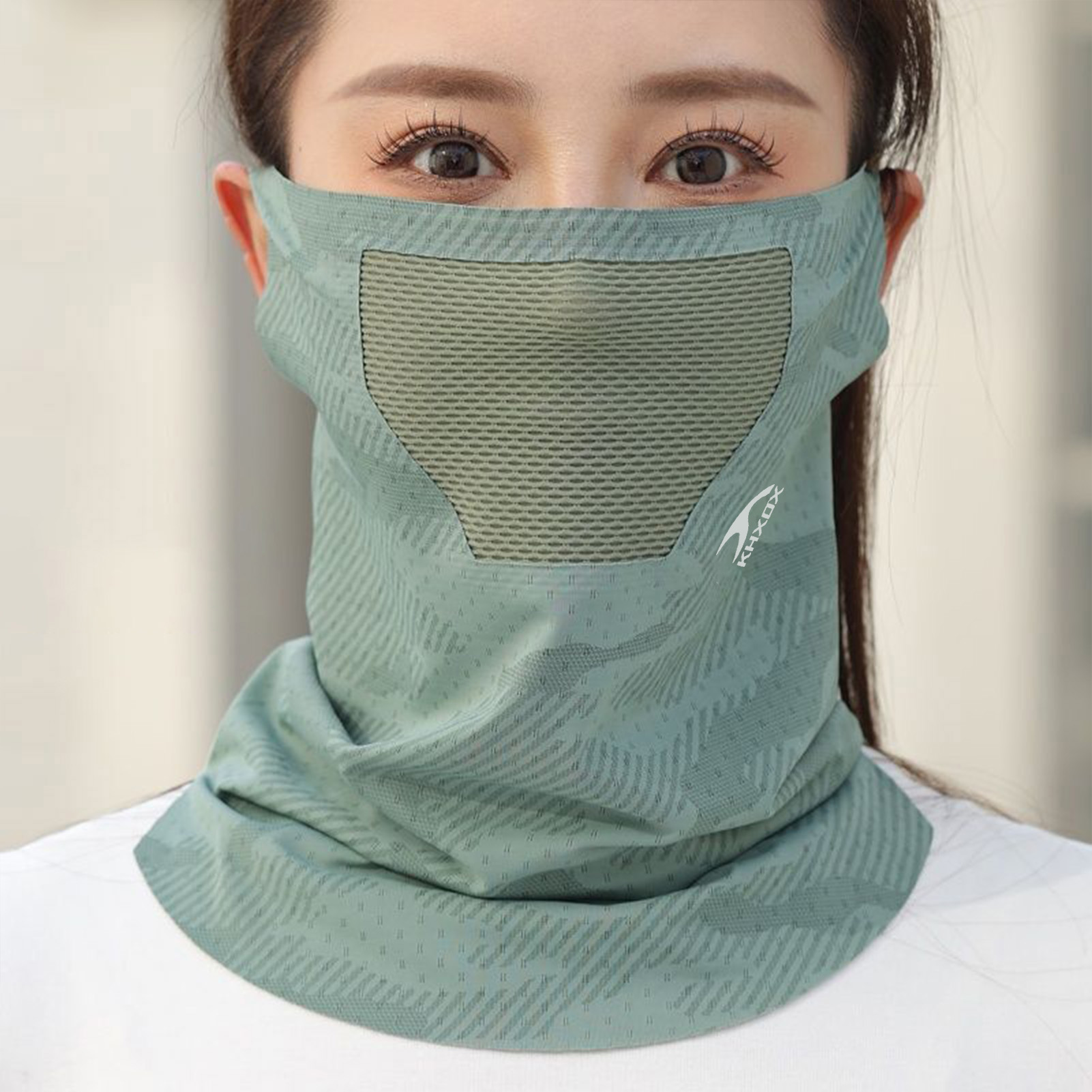 Gear In Cycling - Atmungsaktive Outdoor-Radsport-Gesichtsmaske Sonnenschutz Nackenschutz Leichte Reitsportausrüstung