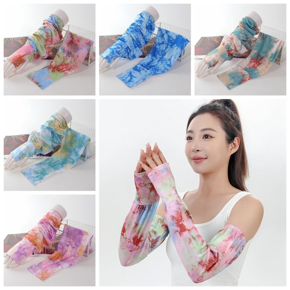 Tie-Dye Lange Eisseiden-Ärmel  – Cycling Gloves Bewertung und Preis