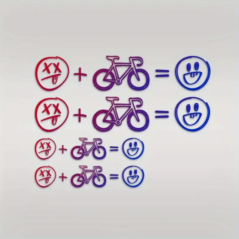 4 Stück Happy Face Fahrradaufk – Cycling Gear Sale Bewertung und Preis