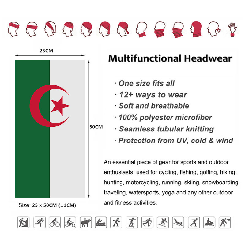 Algerien-Flagge, bedruckt, Ban – Gear In Cycling Bewertung und Preis
